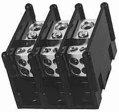 Ferraz Shawmut - 1 Pole, 155 Amp, 3/8-16 x 1-1/8 Primary, 3/8-16 x 1-15/16 Secondary, Polycarbonate Power Distribution Block - 1000 VAC/VDC, 1 Primary Connection, 3.57 Inch Long x 5 Inch Deep x 3-1/4 Inch High - Exact Tooling