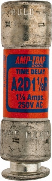 Ferraz Shawmut - 250 VAC/VDC, 1.13 Amp, Time Delay General Purpose Fuse - Clip Mount, 51mm OAL, 100 at DC, 200 at AC kA Rating, 9/16" Diam - Exact Tooling