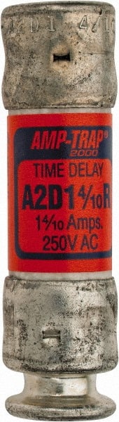 Ferraz Shawmut - 250 VAC/VDC, 1.4 Amp, Time Delay General Purpose Fuse - Clip Mount, 51mm OAL, 100 at DC, 200 at AC kA Rating, 9/16" Diam - Exact Tooling