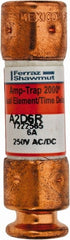 Ferraz Shawmut - 250 VAC/VDC, 6 Amp, Time Delay General Purpose Fuse - Clip Mount, 51mm OAL, 100 at DC, 200 at AC kA Rating, 9/16" Diam - Exact Tooling