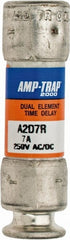 Ferraz Shawmut - 250 VAC/VDC, 7 Amp, Time Delay General Purpose Fuse - Clip Mount, 51mm OAL, 100 at DC, 200 at AC kA Rating, 9/16" Diam - Exact Tooling