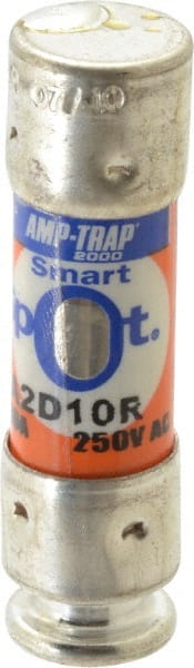 Ferraz Shawmut - 250 VAC/VDC, 10 Amp, Time Delay General Purpose Fuse - Clip Mount, 51mm OAL, 100 at DC, 200 at AC kA Rating, 9/16" Diam - Exact Tooling