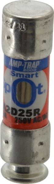 Ferraz Shawmut - 250 VAC/VDC, 25 Amp, Time Delay General Purpose Fuse - Clip Mount, 51mm OAL, 100 at DC, 200 at AC kA Rating, 9/16" Diam - Exact Tooling