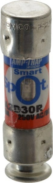 Ferraz Shawmut - 250 VAC/VDC, 30 Amp, Time Delay General Purpose Fuse - Clip Mount, 51mm OAL, 100 at DC, 200 at AC kA Rating, 9/16" Diam - Exact Tooling