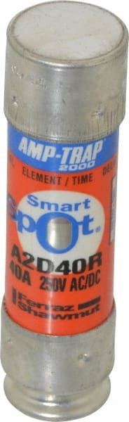 Ferraz Shawmut - 250 VAC/VDC, 40 Amp, Time Delay General Purpose Fuse - Clip Mount, 76mm OAL, 100 at DC, 200 at AC kA Rating, 13/16" Diam - Exact Tooling