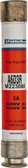 Ferraz Shawmut - 600 VAC/VDC, 3 Amp, Time Delay General Purpose Fuse - Clip Mount, 127mm OAL, 100 at DC, 200 at AC kA Rating, 13/16" Diam - Exact Tooling