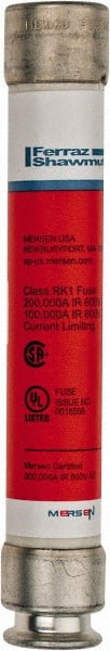 Ferraz Shawmut - 600 VAC/VDC, 5.6 Amp, Time Delay General Purpose Fuse - Clip Mount, 127mm OAL, 100 at DC, 200 at AC kA Rating, 13/16" Diam - Exact Tooling