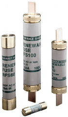 Ferraz Shawmut - 250 VAC, 60 Amp, Fast-Acting Renewable Fuse - Clip Mount, 76mm OAL, 10 at AC kA Rating, 13/16" Diam - Exact Tooling