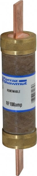 Ferraz Shawmut - 250 VAC, 100 Amp, Fast-Acting Renewable Fuse - Clip Mount, 5-7/8" OAL, 10 at AC kA Rating, 1-1/16" Diam - Exact Tooling
