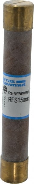 Ferraz Shawmut - 600 VAC, 15 Amp, Fast-Acting Renewable Fuse - Clip Mount, 127mm OAL, 10 at AC kA Rating, 13/16" Diam - Exact Tooling