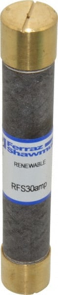 Ferraz Shawmut - 600 VAC, 30 Amp, Fast-Acting Renewable Fuse - Clip Mount, 127mm OAL, 10 at AC kA Rating, 13/16" Diam - Exact Tooling