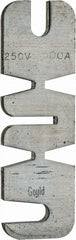 Ferraz Shawmut - 250 VAC, 500 Amp, Fast-Acting Renewable Fuse - Fuse Holder Mount, 10-3/8" OAL, 10 at AC kA Rating, 2-9/16" Diam - Exact Tooling