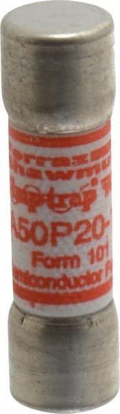 Ferraz Shawmut - 450 VDC, 500 VAC, 20 Amp, Fast-Acting Semiconductor/High Speed Fuse - Clip Mount, 50.8mm OAL, 100 at AC, 79 at DC kA Rating, 9/16" Diam - Exact Tooling