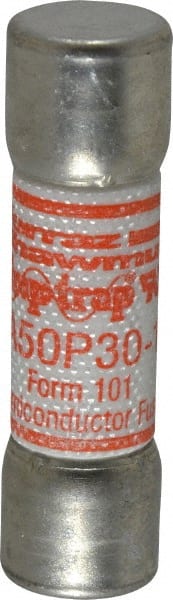 Ferraz Shawmut - 450 VDC, 500 VAC, 30 Amp, Fast-Acting Semiconductor/High Speed Fuse - Clip Mount, 50.8mm OAL, 100 at AC, 79 at DC kA Rating, 9/16" Diam - Exact Tooling