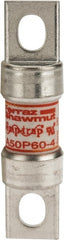Ferraz Shawmut - 450 VDC, 500 VAC, 60 Amp, Fast-Acting Semiconductor/High Speed Fuse - Bolt-on Mount, 3-3/16" OAL, 100 at AC, 79 at DC kA Rating, 13/16" Diam - Exact Tooling