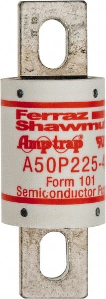 Ferraz Shawmut - 450 VDC, 500 VAC, 225 Amp, Fast-Acting Semiconductor/High Speed Fuse - Bolt-on Mount, 4-11/32" OAL, 100 at AC, 79 at DC kA Rating, 1-1/2" Diam - Exact Tooling