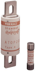 Ferraz Shawmut - 650 VDC, 700 VAC, 25 Amp, Fast-Acting Semiconductor/High Speed Fuse - Bolt-on Mount, 2-7/8" OAL, 100 at AC/DC kA Rating, 9/16" Diam - Exact Tooling