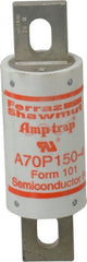 Ferraz Shawmut - 650 VDC, 700 VAC, 150 Amp, Fast-Acting Semiconductor/High Speed Fuse - Bolt-on Mount, 5-3/32" OAL, 100 at AC/DC kA Rating, 1-1/2" Diam - Exact Tooling
