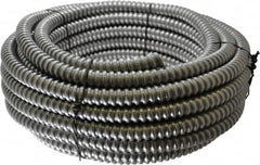 Made in USA - 1/2" Trade Size, 50' Long, Flexible Reduced Wall Flex Conduit - Aluminum, 5/8" ID - Exact Tooling