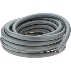 Made in USA - 1" Trade Size, 50' Long, Flexible Liquidtight Conduit - Steel - Exact Tooling