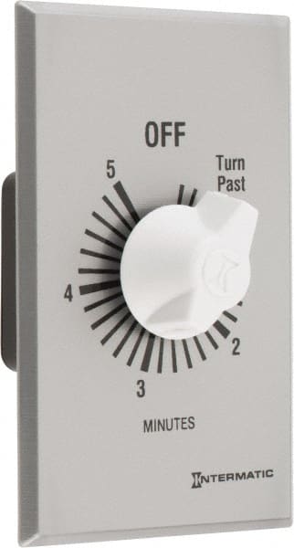 Intermatic - 5 min Indoor Analog Spring-wound Mechanical Timer - 125 VAC, - Exact Tooling