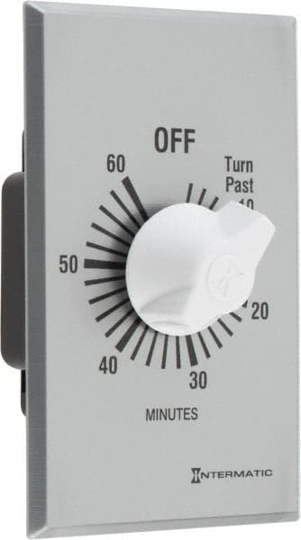 Intermatic - 1 hr Indoor Analog Spring-wound Mechanical Timer - 125 VAC, 50/60 Hz, - Exact Tooling