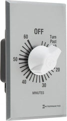 Intermatic - 1 hr Indoor Analog Spring-wound Mechanical Timer - 125 VAC, 50/60 Hz, - Exact Tooling