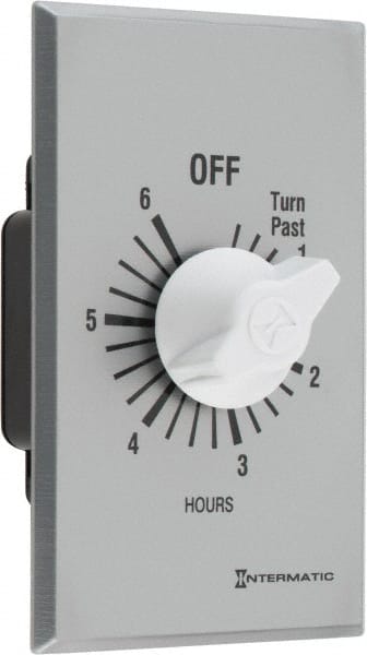Intermatic - 6 hr Indoor Analog Spring-wound Mechanical Timer - 125 VAC, 50/60 Hz, - Exact Tooling