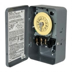 Intermatic - 24 hr Indoor Analog Electromechanical Timer Switch - 1 to 12 On/Off, 125 VAC, 60 Hz, - Exact Tooling