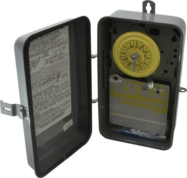 Intermatic - 24 hr Outdoor Analog Electromechanical Timer Switch - 1 to 12 On/Off, 125 VAC, 60 Hz, - Exact Tooling