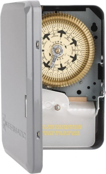 Intermatic - 7 Day Indoor Analog Electromechanical Timer Switch - 6 On/Off per Day, 208 to 277 VAC, 60 Hz, - Exact Tooling