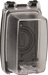 Intermatic - Electrical Outlet Box Polycarbonate Weatherproof Receptacle Cover - Includes (3) Patented Inserts For GFCI/Duplex/Toggle/Round Receptacles, Base Cover Assembly, Gasket, Mounting Screws - Exact Tooling