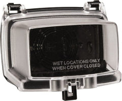 Intermatic - Electrical Outlet Box Polycarbonate Weatherproof Receptacle Cover - Includes (3) Patented Inserts For GFCI/Duplex/Toggle/Round Receptacles, Base Cover Assembly, Gasket, Mounting Screws - Exact Tooling