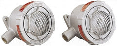 Federal Signal Corp - 6-1/2" Diam, 24 Volt Electronic Horn - 1.2 Amps, 110 Decibles at 10', Vibrating, Explosion Proof - Exact Tooling