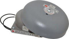 Federal Signal Corp - 6" Diam, 120 Volt Bell - 0.08 Amps, 100 Decibles at 10', Vibrating - Exact Tooling