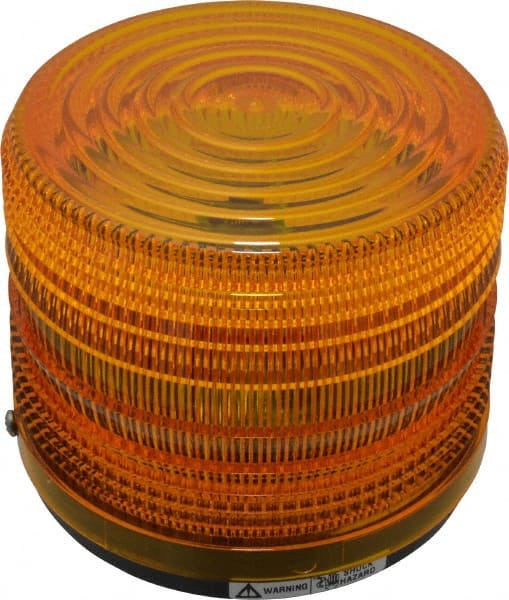 Federal Signal Corp - 12 VDC, 3R NEMA Rated, Strobe Tube, Amber, Strobe Light - 80 Flashes per min, 5-1/2 Inch Diameter, 5-1/16 Inch High, IP66 Ingress Rating, Surface Mount - Exact Tooling