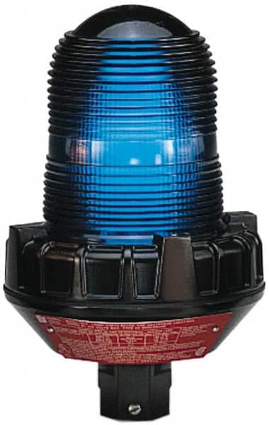 Federal Signal Corp - 4X NEMA Rated, 24 to 250 VAC, 24 Amp, Steady Incandescent Light - 3/4 Inch Mounted Size x Pipe Mounted, 8-3/4 Inch High, 5-1/2 Inch Diameter, Includes Lamp - Exact Tooling