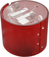 Federal Signal Corp - Incandescent Lamp, Red, Flashing and Steady, Stackable Tower Light Module - 24 VDC, 0.76 Amp, 1 NEMA Rated, Base Mount - Exact Tooling