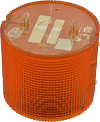 Federal Signal Corp - Incandescent Lamp, Amber, Flashing and Steady, Stackable Tower Light Module - 120 VAC, 0.13 Amp, 1 NEMA Rated, Base Mount - Exact Tooling