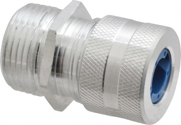 Hubbell Wiring Device-Kellems - 9.7 to 12.7mm Capacity, Liquidtight, Straight Strain Relief Cord Grip - 3/4 NPT Thread, Aluminum - Exact Tooling