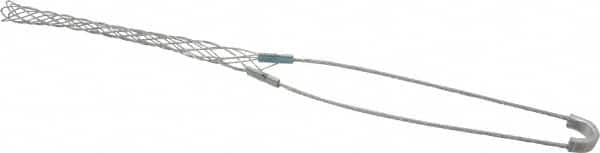 Hubbell Wiring Device-Kellems - 0.56 to 0.73 Inch Cable Diameter, Galvanized Steel, Single Loop Support Grip - 13 Inch Long, 1,000 Lb. Breaking Strength, 6 Inch Mesh Length - Exact Tooling