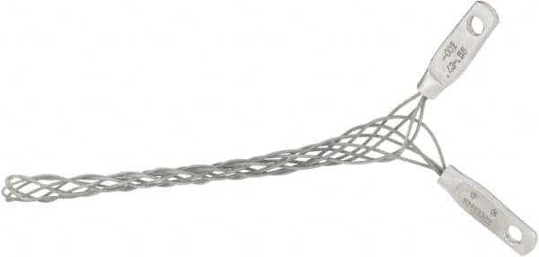 Hubbell Wiring Device-Kellems - 10.9 to 14.2mm Capacity, General, Straight Strain Relief Cord Grip - 4-3/4" Long, Galvanized Steel - Exact Tooling