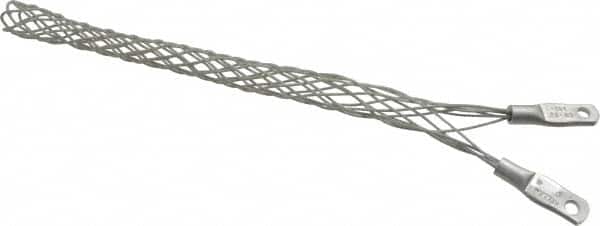 Hubbell Wiring Device-Kellems - 18.5 to 21.6mm Capacity, General, Straight Strain Relief Cord Grip - 6-1/2" Long, Galvanized Steel - Exact Tooling