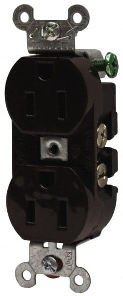 Hubbell Wiring Device-Kellems - Straight Blade Receptacles   Receptacle Type: Duplex Receptacle    Grade: Specification - Exact Tooling