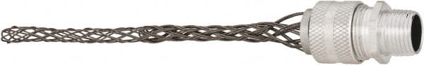 Hubbell Wiring Device-Kellems - 9.7 to 12.7mm Capacity, Liquidtight, Straight Strain Relief Cord Grip - 1/2 NPT Thread, 5.735" Long, Aluminum - Exact Tooling