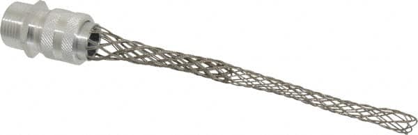 Hubbell Wiring Device-Kellems - 12.7 to 16mm Capacity, Liquidtight, Straight Strain Relief Cord Grip - 3/4 NPT Thread, 6" Long, Aluminum - Exact Tooling