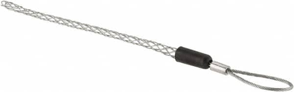 Hubbell Wiring Device-Kellems - Flexible Eye, Single Weave Mesh, Steel Wire Pulling Grip - 4-1/4" Mesh, 1/4 to 0.37" Cable Diam - Exact Tooling