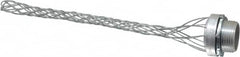 Hubbell Wiring Device-Kellems - 13.7 to 18.5mm Capacity, Dust-tight, Straight Strain Relief Cord Grip - 3/4 NPT Thread, 6-1/2" Long, Aluminum - Exact Tooling