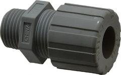 Hubbell Wiring Device-Kellems - 4.7 to 6.3mm Capacity, Liquidtight, Straight Strain Relief Cord Grip - 1/2 NPT Thread, Nylon - Exact Tooling