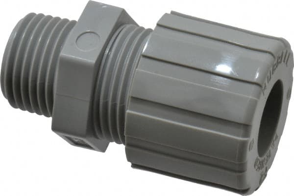 Hubbell Wiring Device-Kellems - 12.7 to 15.9mm Capacity, Liquidtight, Straight Strain Relief Cord Grip - 1/2 NPT Thread, Nylon - Exact Tooling